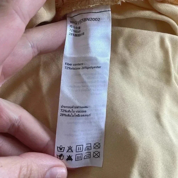 NWT Urban Revivo Ruched Yellow Tulip Skirt Sz 10 - Picture 6 of 6